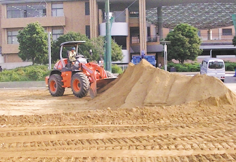 現況土の集積