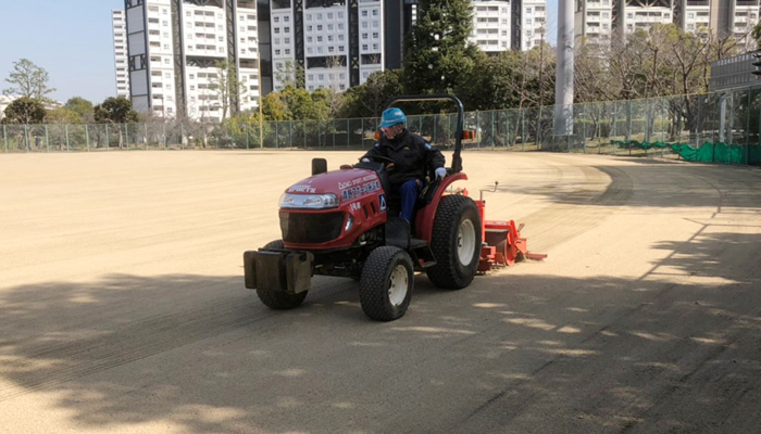 フィールドアースアタッチメントでの整備状況