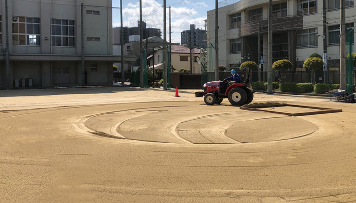 カンナカッターによる表面の不陸修正