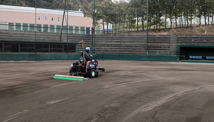 仕上げにフィールドトラッカーでブラッシング