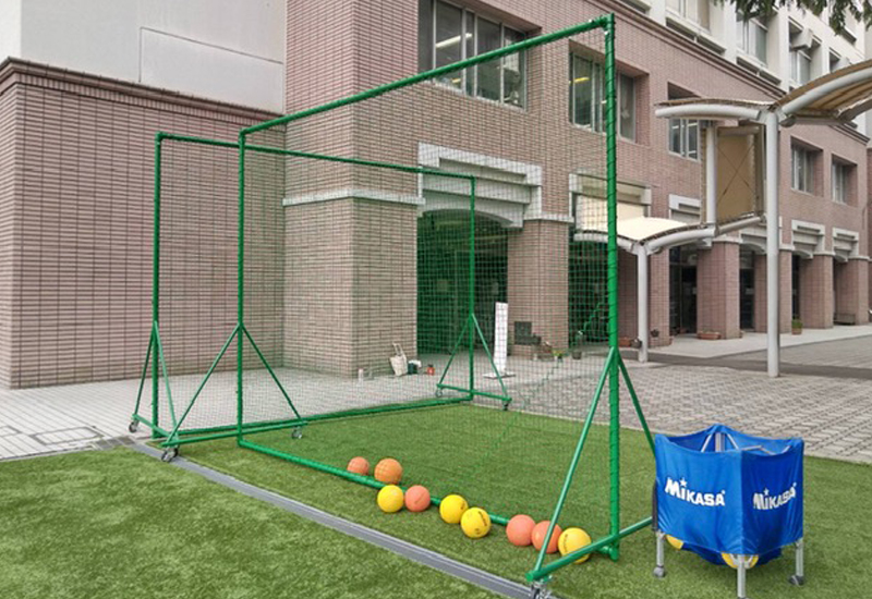 防球フェンス使用例