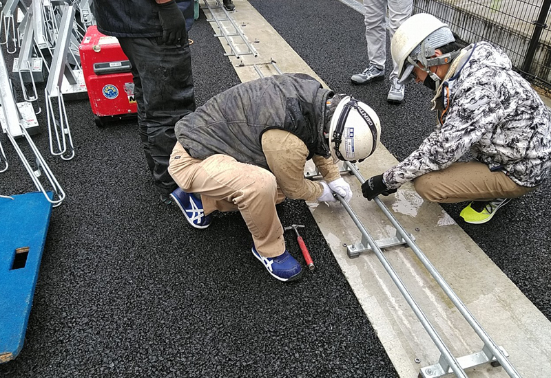 自転車ラックの設置