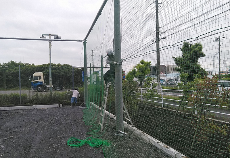 ネット設置