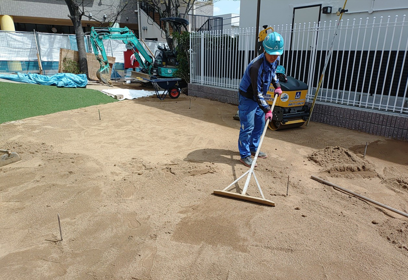 表層整正作業