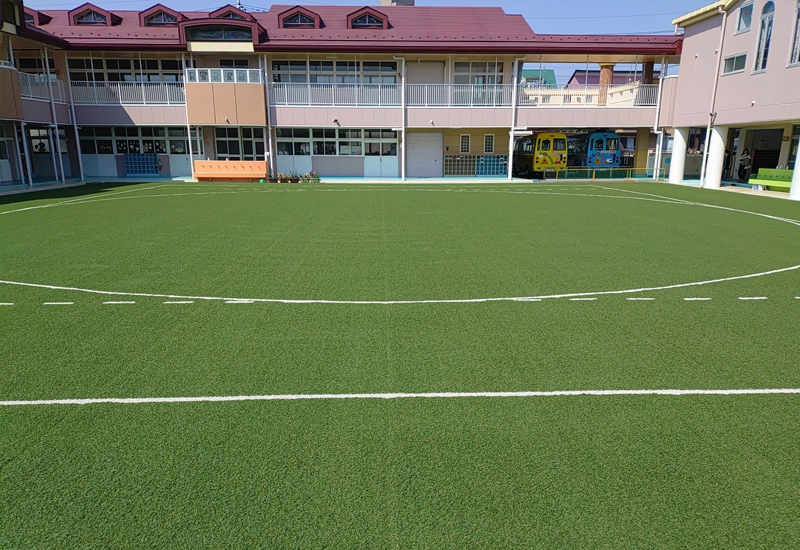 人工芝園庭メンテナンス