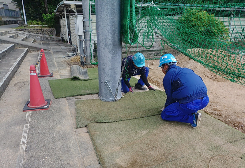 人工芝敷設