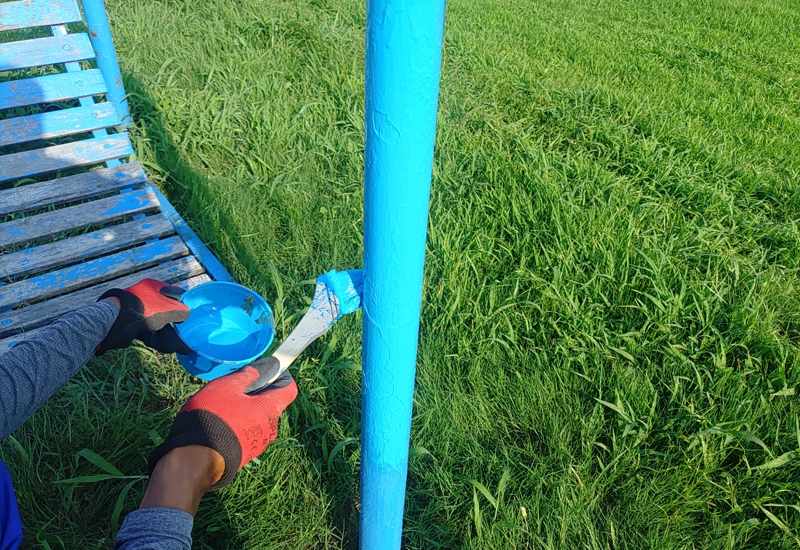 劣化した塗装の塗り直し