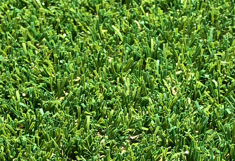 敷設したミドルパイル人工芝