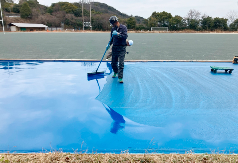 ダステートUR材トップ層塗布
